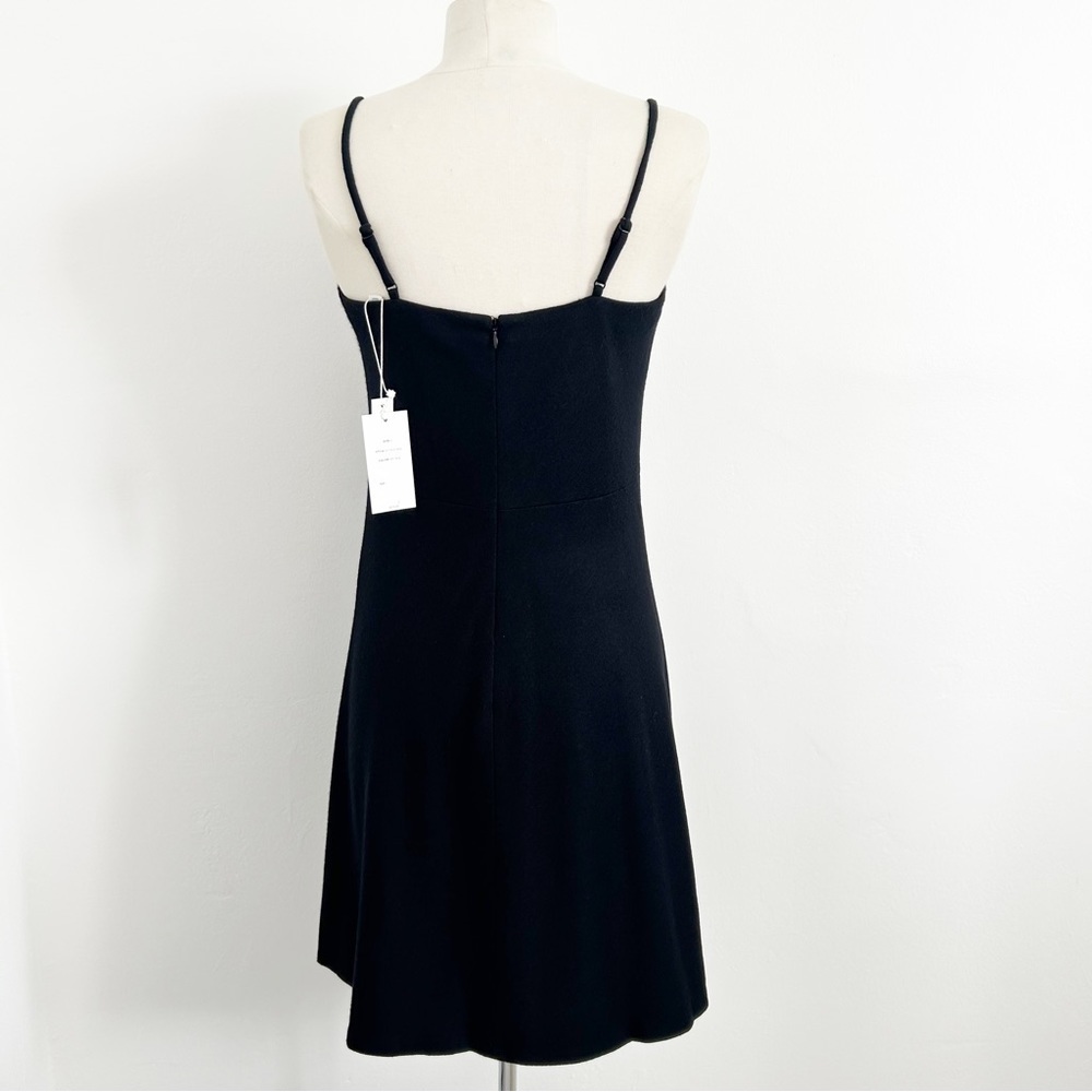 NEW Vince $375 Black Wool-Blend Ruched Cami Dress Size Small (S) - Picture 5 of 8